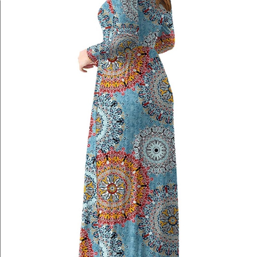 Blue long dress - Picture 2 of 2